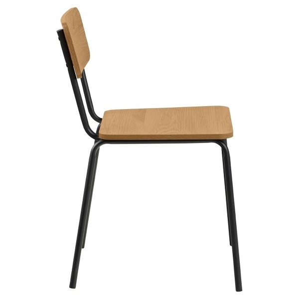 Krzesło Peru dąb/czarne - ACTONA